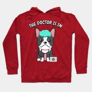 Cute Bulldog is a doctor Hoodie